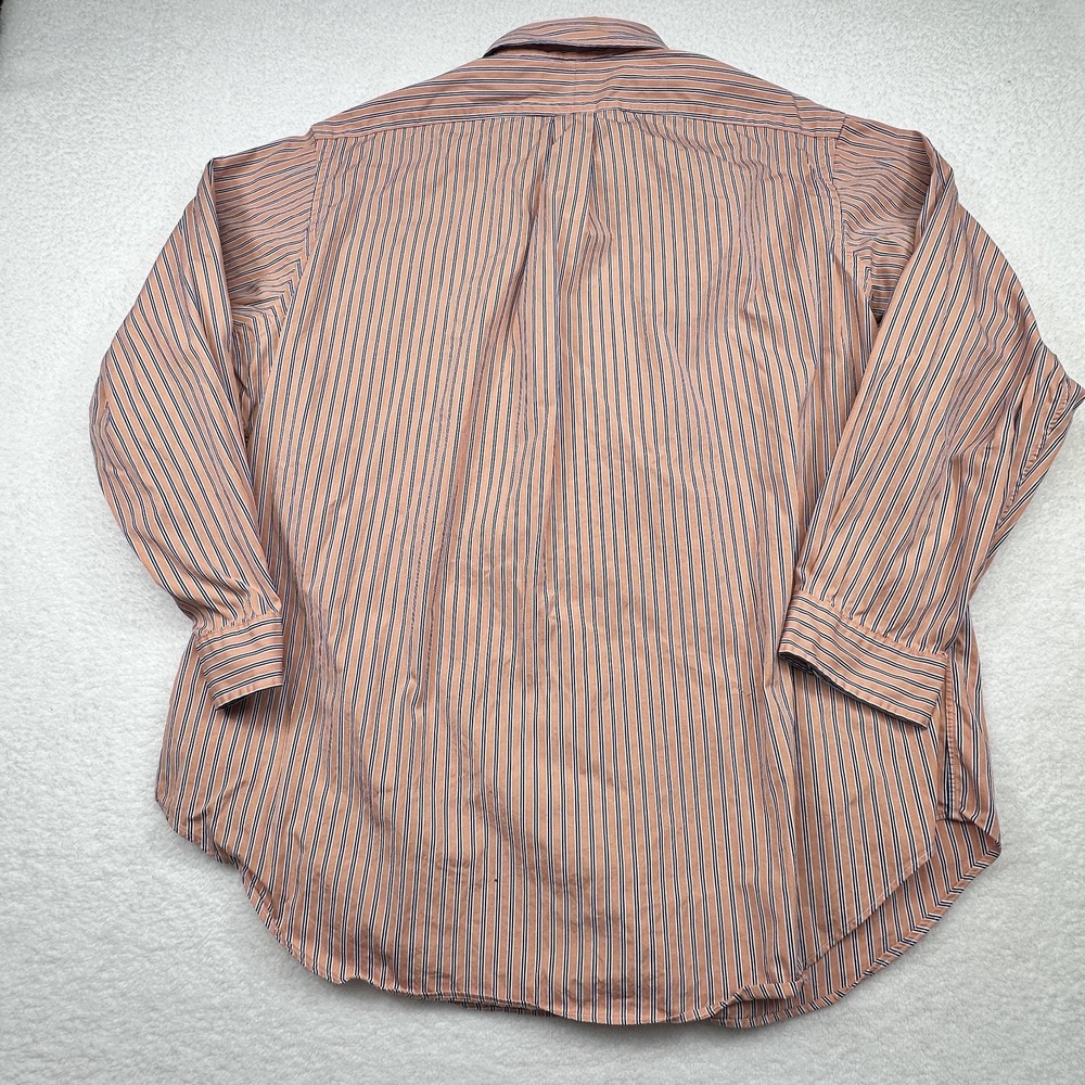 Ralph Lauren Shirt Mens 2XL Orange Striped Button Down Long Sleeve Classic Fit‎ - Picture 5 of 6